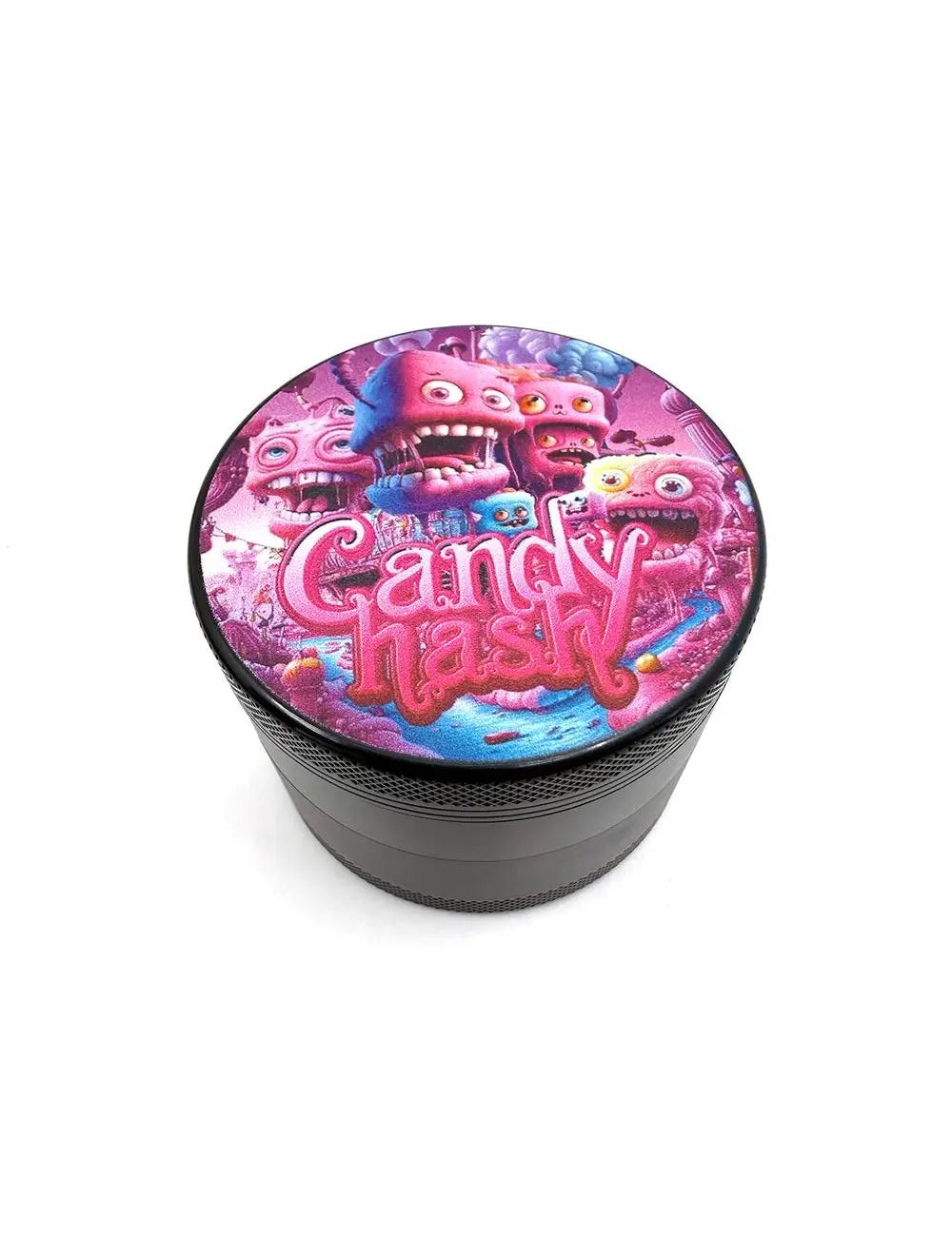 Candy Hash Grinder 4-Parties – 63mm – Aluminium Noir Design Collector