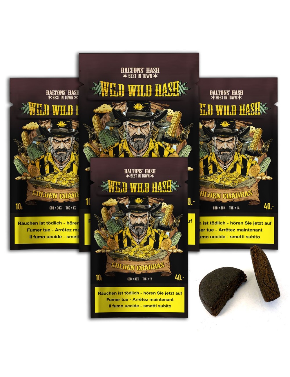 Golden Charas 10g - 4 pour 3 - Wild Wild Hash - Dalton's Hash CBD